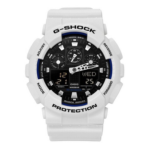 G-SHOCK 지샥 GA-100B-7A 빅페이스 디지털 아날로그 범블비 남성 우레탄시계