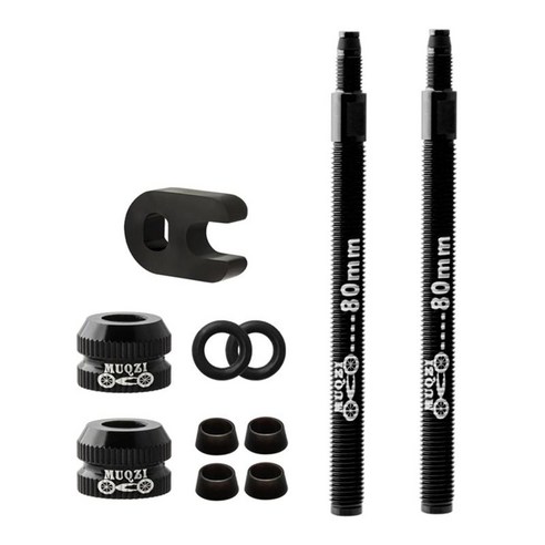 1pcs 튜브리스 프레스타 밸브 주스 알루미늄 합금 진공 타이어 탄소 림 확장 밸브 코어, 2pcs 80mm 블랙, {"사이즈":"50mm 80mm"}, {"수건소재":"알루미늄 합금"}