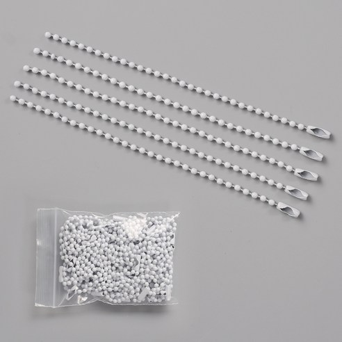 [모핸] 12cm 칼라군번줄(60개), 화이트, 60개