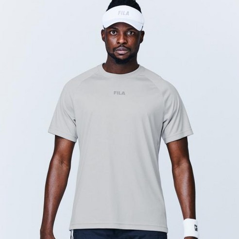 [FILA] 기능성 로고 티셔츠_FS2RSD2202X_LGY