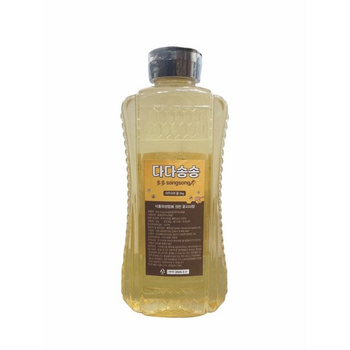 다다송송 베트남 천연 벌꿀 아카시아꿀, 1개, 2kg
