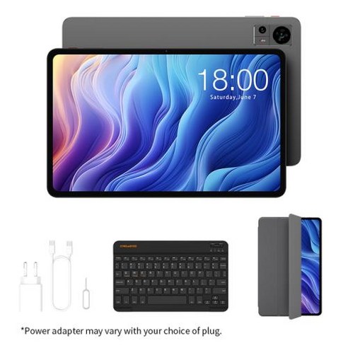 게이밍 태블릿 인강용 영상용 게임용 Teclast T60 12인치 2K 안드로이드 14 8GB 12GB RAM 256GB ROM T616 옥타코어 8000mAh 18W PD 고, EU Plug, Tablet