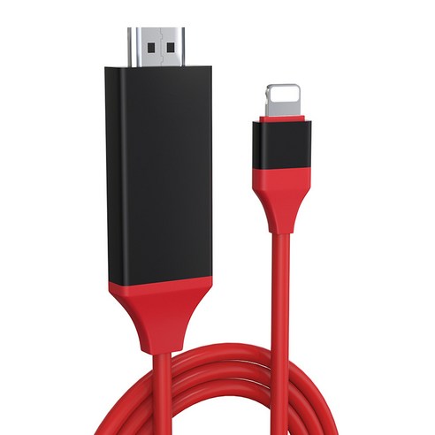 HDMI 케이블 컨버터에 8Pin HDMI 케이블 어댑터 USB 충전 케이블 1080P 720P HD 4K HDTV 비디오 D30 아이폰 iPad, 하나, 빨간