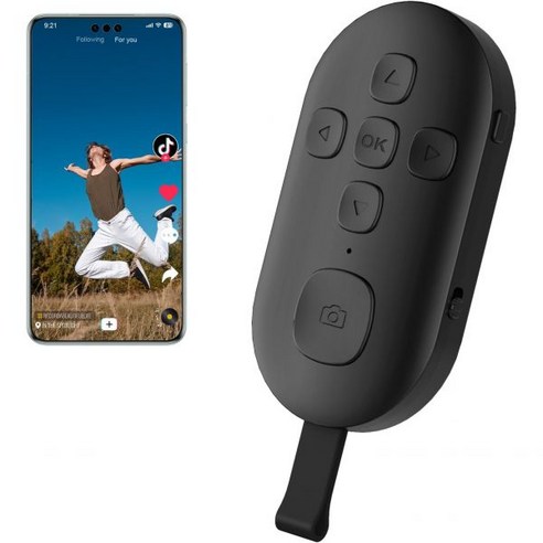 TIK Tok Bluetooth Remote Control Page Turner for Kindle App ebooks Camera Shutter Button Wireless, TIK Tok Bluetooth Remote Contr