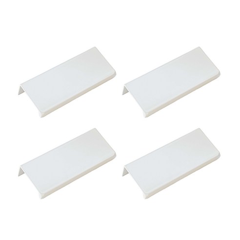 일자형 전면 싱크대 붙박이장 가구손잡이 화이트 4p, 64mm, 4개