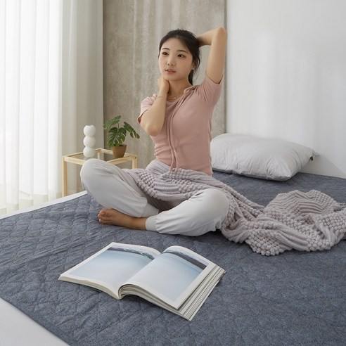 어울림베딩 빨아쓰는 카본 탄소매트 전자파안심 원적외선 싱글 더블 캠핑 전기요, 블루, 싱글(105x180cm)
