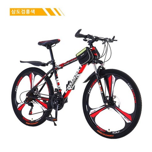 LMLL&PP MTB 입문용 자전거 24인치 24단 빨간색+검은색 MTB 자전거