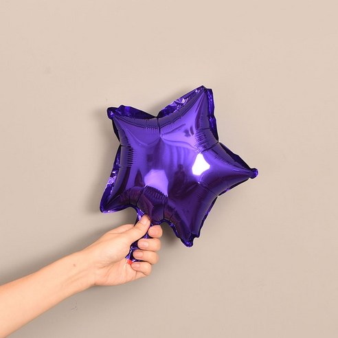 파티복닷컴 모양풍선 10개입, 20.별 퍼플 25.4cm