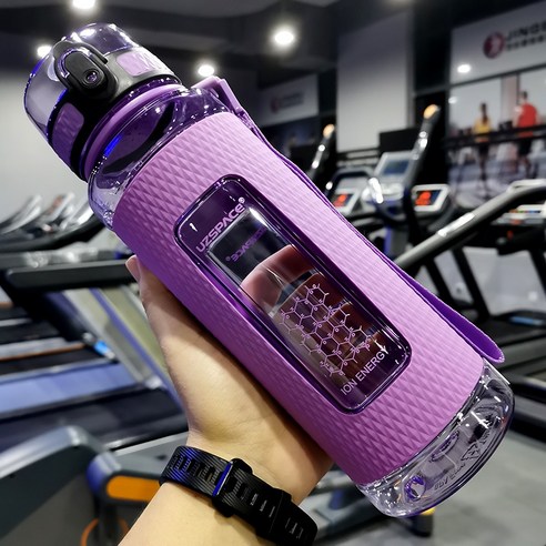 MEIISEO대용량 스포츠 물통 다기능 물병 휴대용 스포츠 물통 대용량 보온병, 950ml Purple