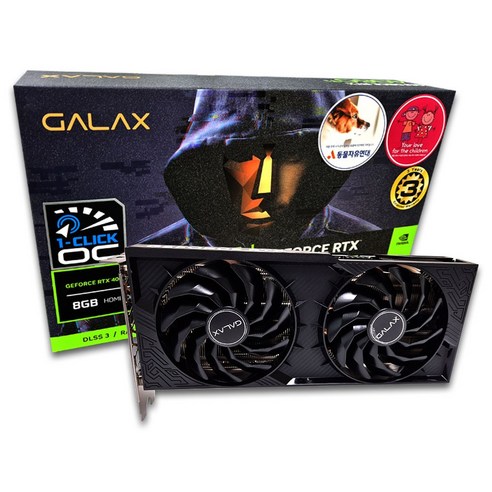 갤럭시 GALAX 지포스 RTX 4060 Ti DUAL OC D6 8GB 그래픽카드