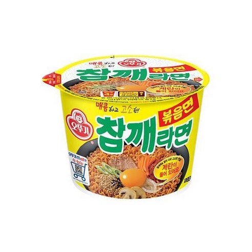 참깨라면볶음면 용기 110G /오뚜기 / 컵라면소컵 컵라면도매 나가사끼짬뽕 쌀국수 짬뽕 간식 휴게실 탕비실 사무실 직원실, 21개