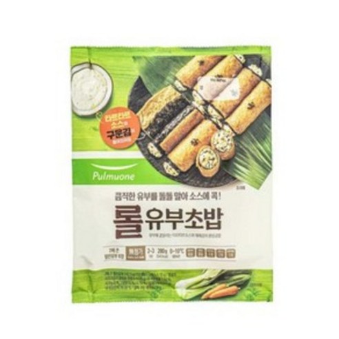 [풀무원] 롤유부초밥(280g 2~3인분), 280g, 7개