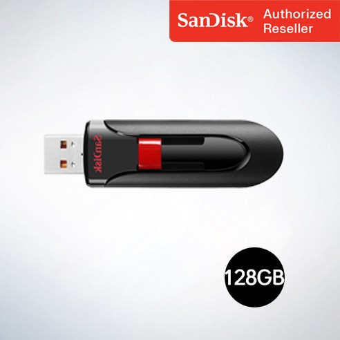 샌디스크 USB 메모리 Cruzer Glide 크루저글라이드 USB 2.0 CZ60 128GB, 128기가