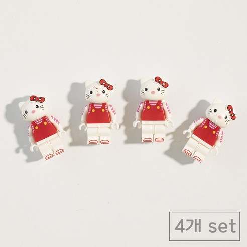 84x84 인테리어 레고 현관문 냉장고자석 마그넷, 헬로키티4p