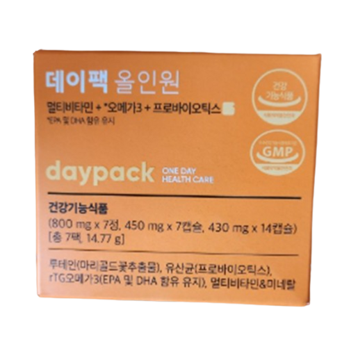 데이팩 올인원 하루 한포 멀티비타민, 63.3g, 2개