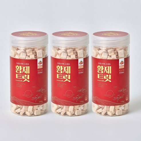 [3개세트] 황제트릿 동결건조 유산균 간식 닭가슴살 110g, 3개, 닭고기맛