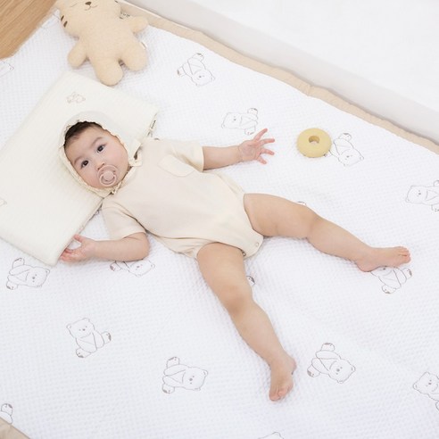 아가앤 접촉냉감 듀라론 아기 쿨매트 신생아 쿨패드 유아용 에어메쉬 여름 침대 매트