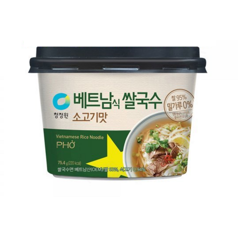 (청정원) 베트남쌀국수 소고기맛75.4g x6개, 75.4g, 1개
