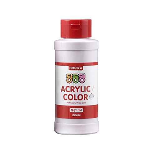 [동아] 대용량 딩동댕 아크릴물감 200ml, 흰색