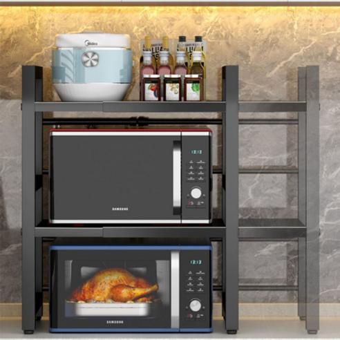 전자레인지 선반으로 부엌 공간을 극대화하고 조리 경험 향상