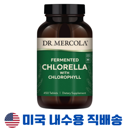 닥터 머콜라 발효 클로렐라 450정 Dr Mercola Fermented Chlorella, x, 1개 클로렐라중금속 Best Top5