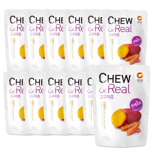 달콤한 휴식, 츄앤 리얼 고구마츄로 즐기는 건강한 간식 시간 고구마말랭이