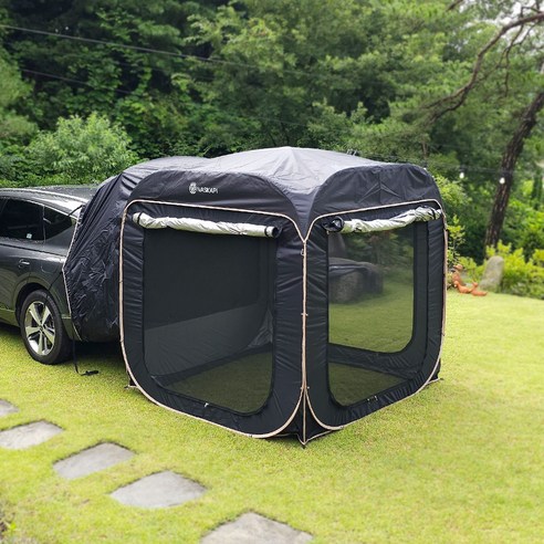원터치 설치 방식으로 편리한 캠핑용 텐트