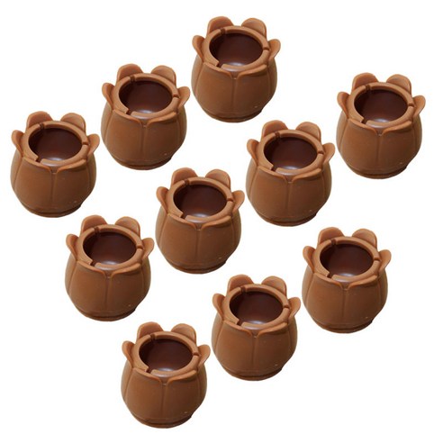 10Pcs 가구 다리 커버 의자 다리 팁 패드 바닥 보호대 펠트 패드, 둥근 바닥 둥근 입 22-28mm, 설명