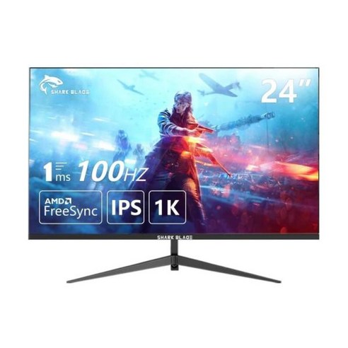 LCD 100HZ 디스플레이 화면 24 인치 모니터 컴퓨터 모니터 PC 1920*1080 HD 게이밍 디스플레이 VGA HDMI 인터페이스, 1)white-100HZ flat