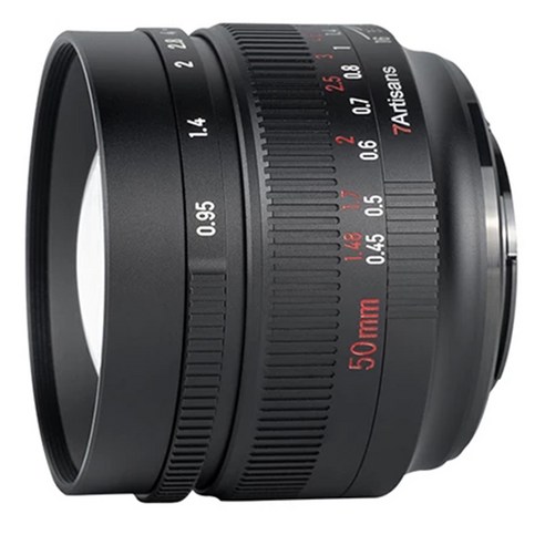 7artisans 50mm F0.95 APS-C 수동 카메라 광각 렌즈 소니 E 니콘 Z 캐논 RF 캐논 EF-M 후지 FX M43 마운트, 소니 E 마운트