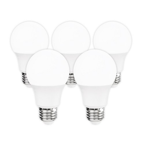 라인라이팅 LED 에코 벌브 8w, 주광색, 5개