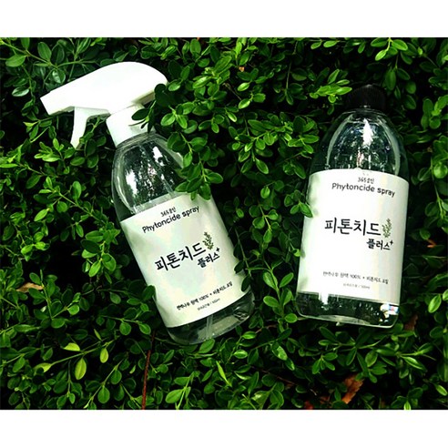 100% 편백수 스프레이 365클린 피톤치드 플러스 (500ML), 2개, 500ml