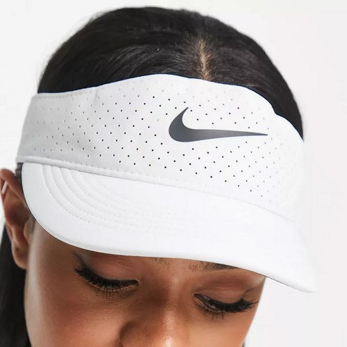 나이키 공용 썬바이저 스포츠 자외선 차단 TENNIS 골프 썬캡 뛰어난 통기성의 바이저 스포츠 모자 헬스 트레이닝 배드민턴 햇빛가리개 모자 화이트