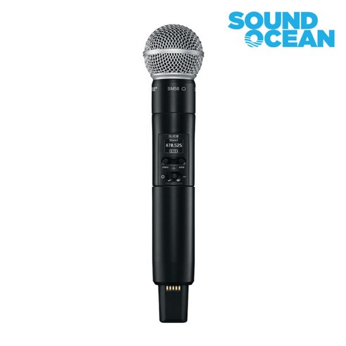 슈어 무선마이크 SHURE Wireless Microphone, SLXD2/SM58(핸드 송신기)
