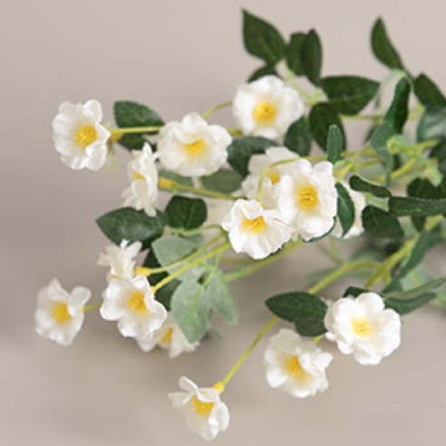찔레장미부쉬 39cm 조화 인테리어, 3p, 화이트