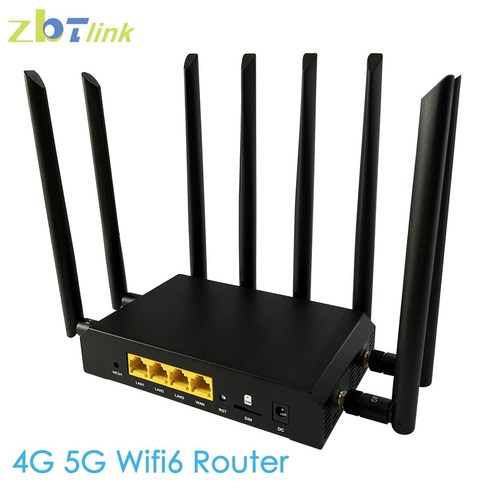 라우터 리피터 와이파이 부스터 Zbtlink 4G 5G Wifi6 메쉬 Openwrt Sim 카드 1800Mbps 4 기가비트 LAN WAN 24GHz 58GHz Wifi 안테나, Z2101AXM2T+4G EU NL668EAU