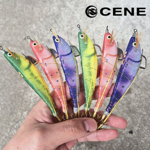 카포스 세네 CENE 삼봉에기 쎄네 만세기 한치 심해 갑오징어 생미끼 에기, 만세기,참돔,퍼플참돔 2개씩, 1개