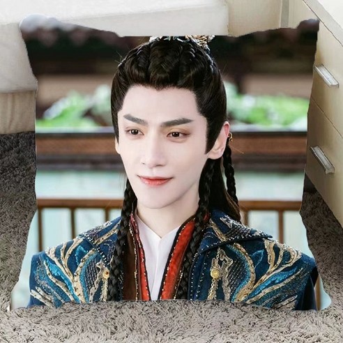 라운희굿즈 사각쿠션 자취방 꾸미기 소파 고화질 장월신명, 4, 40x40