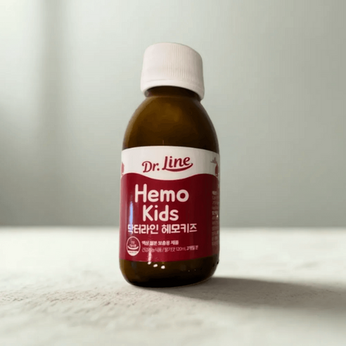 닥터라인 헤모키즈 맛있는 딸기맛 유아철분제 120ml × 1개, 개당 용량 × 수량 섬네일