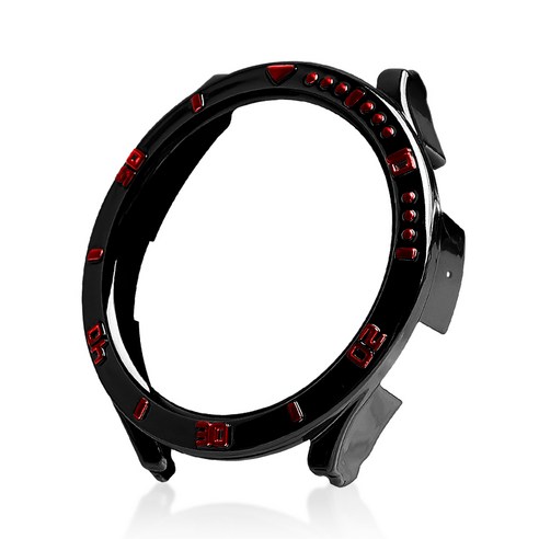 더조은셀러 갤럭시워치5 호환 메탈 풀커버 베젤 케이스 메탈릭 44 40 mm, 실버