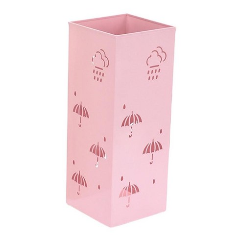 정연한 우산 홀더 우산 선반 저장통 호텔 슈퍼마켓 지팡이를 위한 스테인리스 안정되어 있는 금속 우산 꽂이, 1개, 분홍색
