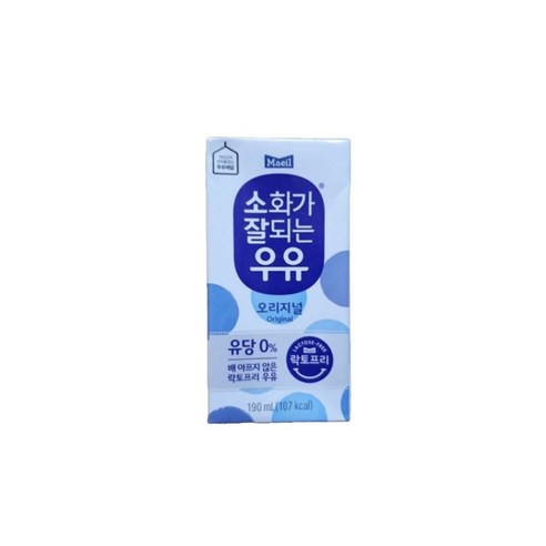 소화가잘되는우유 오리지널, 190ml, 48개