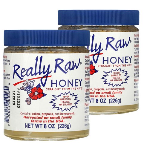 Really Raw Honey 리얼리라우허니 리얼리 로우 허니 생꿀 226G x 2개