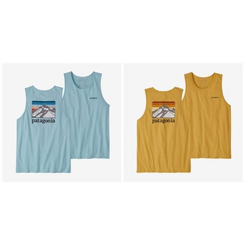 파타고니아  [백화점매장 정품출고] 파타고니아 반팔티 23SS 멘즈 라인 로고 릿지 오가닉 탱크 Mens Line Logo Ridge Organic Tank 38549O5