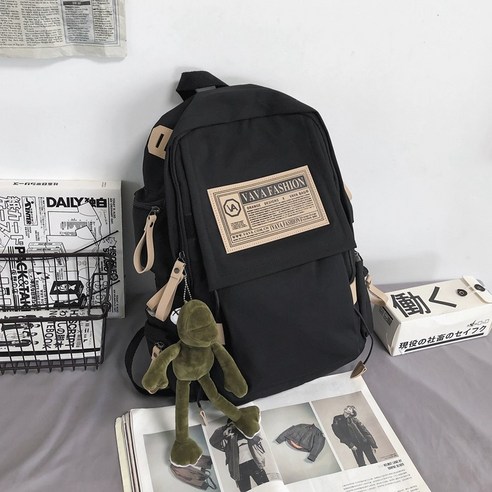 DFMEI 트렌드 백팩 책가방 남성 대용량 청트렌드 백팩 백가방 여자 인스 컴퓨터 가방