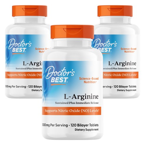 닥터스베스트 L-아르기닌 500mg 바이레이어 타블렛, 120정, 3개