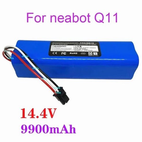 Neabot 로봇 진공 청소기용 충전식 리튬 이온 배터리 Q 4.4V 6800mAh, 03 pcs 9900mAh