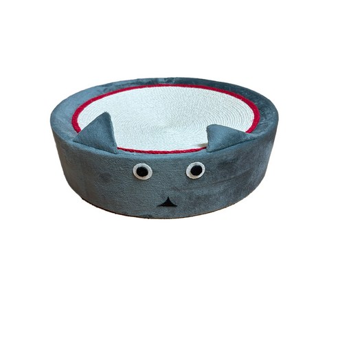 뉴프렐류드 고양이 원형 컬러 스크래쳐 40X10cm, 1개, 검은고양이