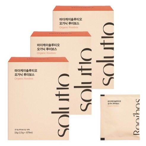 마더케이 솔루티오 오가닉 루이보스, 3개, 15g