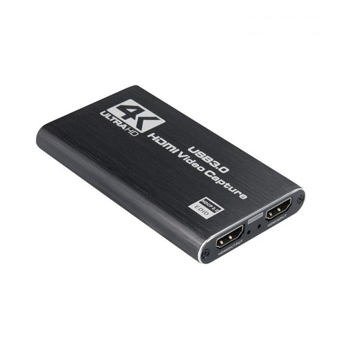 USB3.0 캡쳐보드 4K 고화질 지원 1080p 동시입출력 2HDMI 콘솔게임기 녹화 실황중계 투컴인방